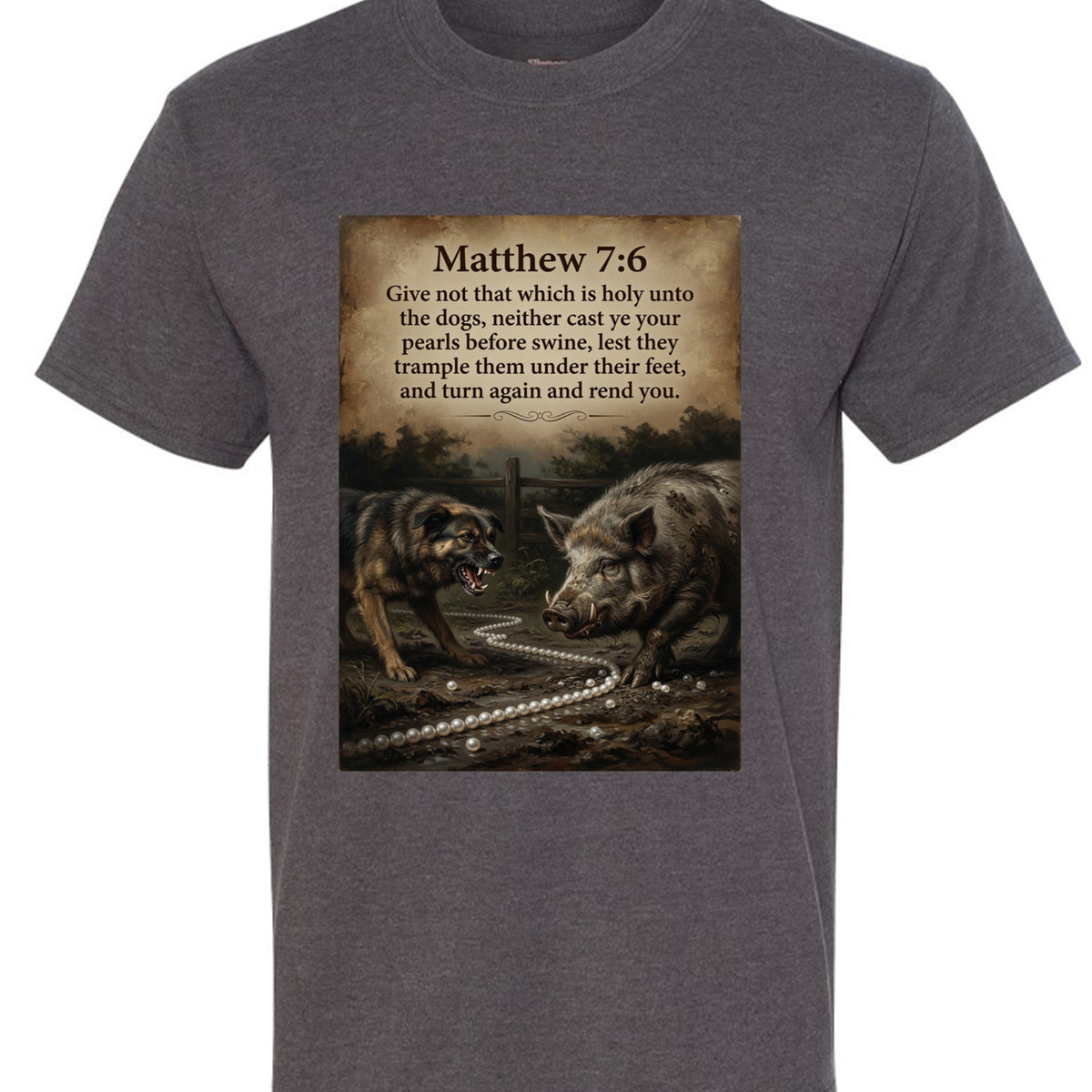 CHARCOAL HEATHER - 518T - FRONT
