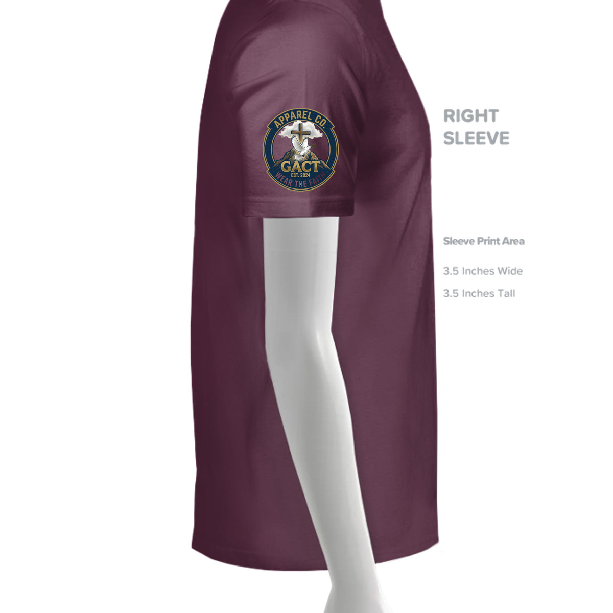 Maroon - 3000 - SLEEVE_RIGHT
